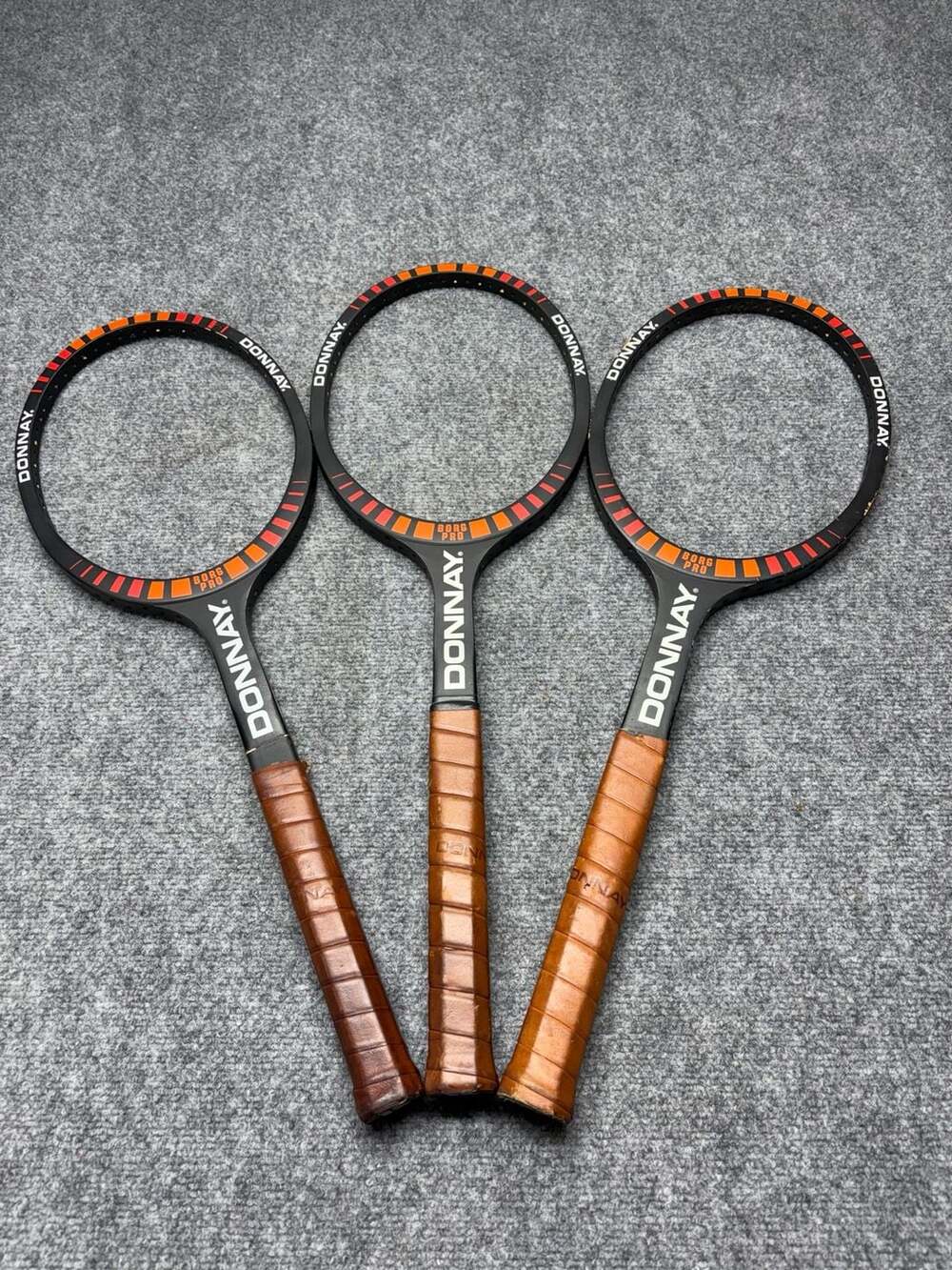 Donnay Bjorn Borg Pro Bundle -3 Vintage Tennis Rackets Light-3,Med-5-med-6 used